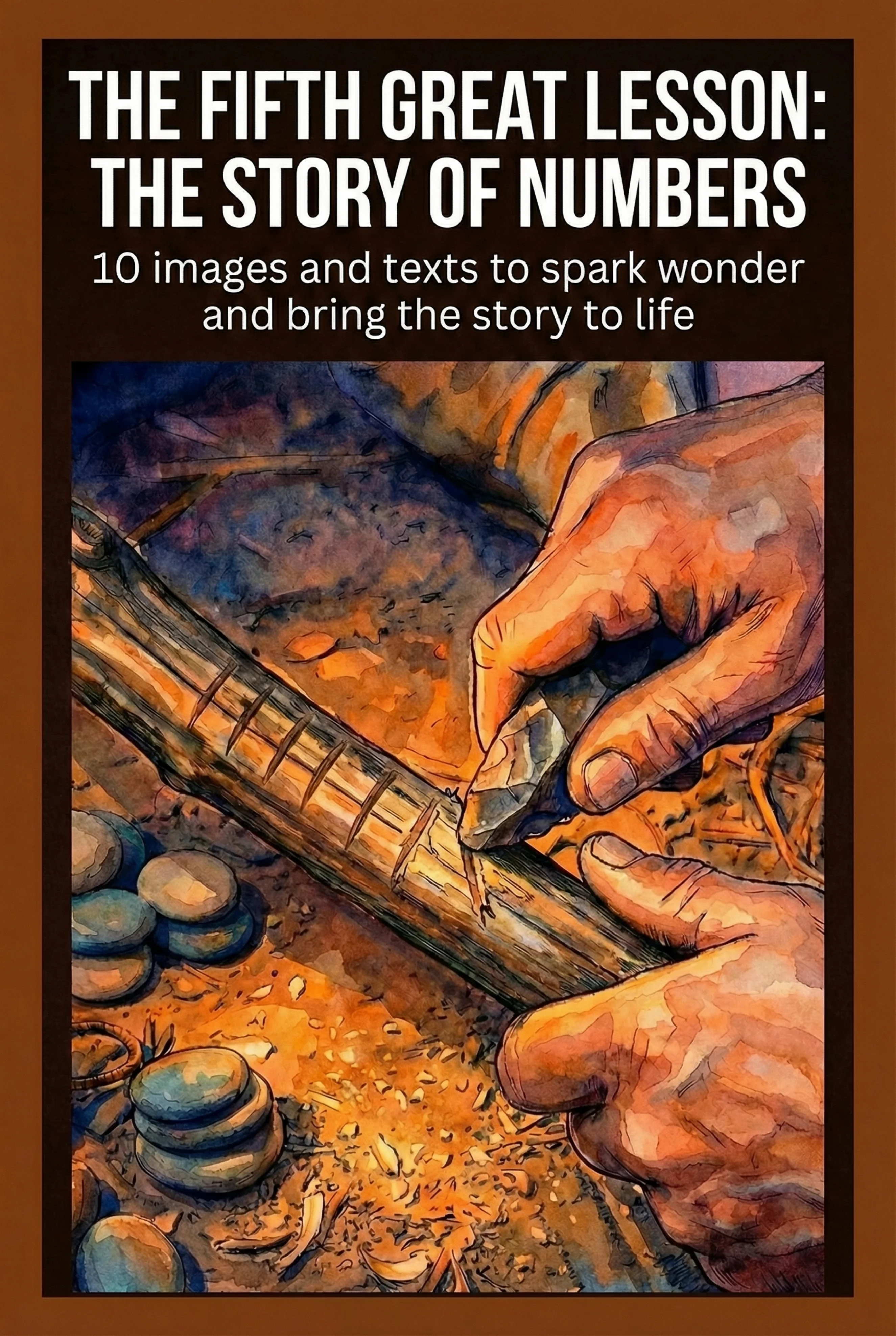 The Fifth Great Lesson: The Story of Numbers – Visual Materials (Montessori)