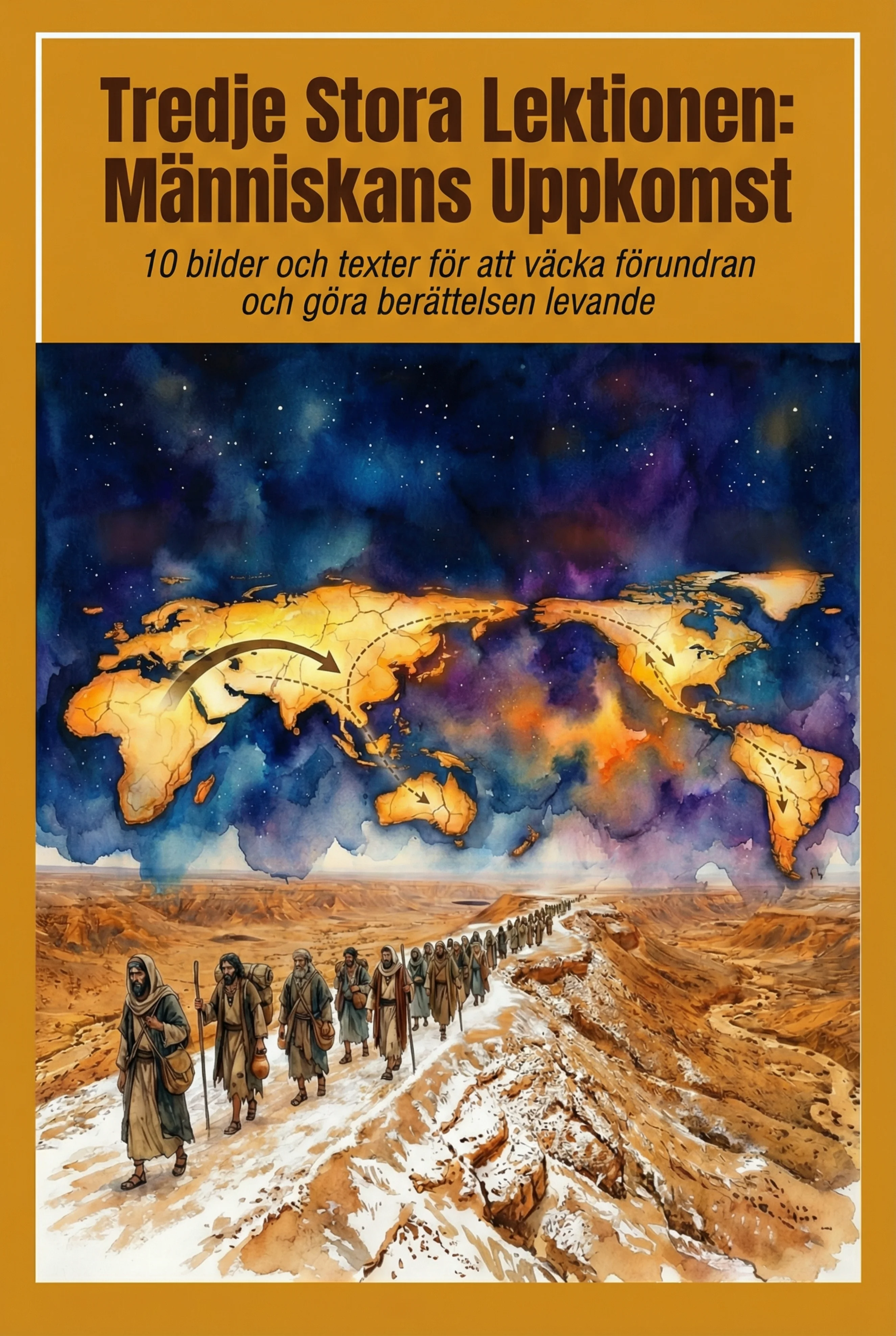 Tredje Stora Lektionen: Människans Uppkomst – Visuellt Material (Montessori)